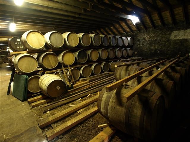 les caves de Glenmorangie distillery
